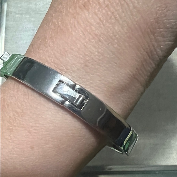Coach Logo Pave Signature Hinged Bracelet - Picture 5 of 8